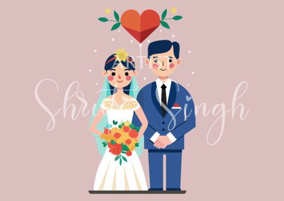 Download Wedding Couple Illustration - Couple illustration Collection