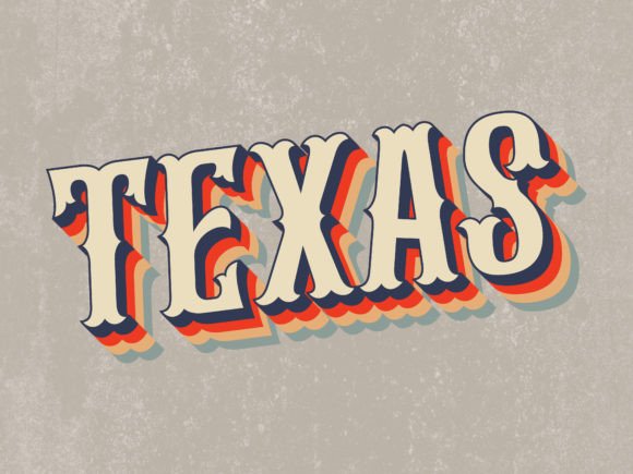Download Vintage Text Effects | Texas - Vintage text Collection