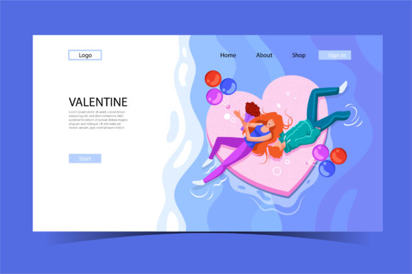 Download Happy Valentine Day Couple Illustration - Couple illustration Collection