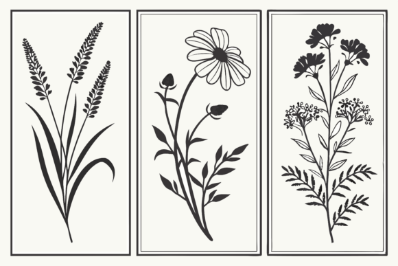 Download Birth Month Flowers Line Art SVG - Birth month Collection