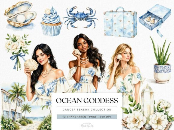 Download Watercolor Zodiac Cancer Season Clipart - Premium Resources