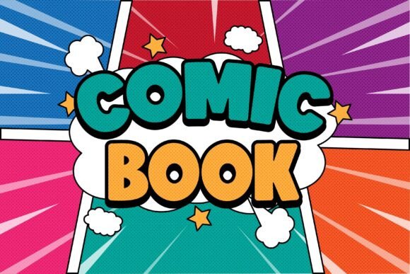 Download Comic Book Retro Vintage Text Design - Vintage text Collection