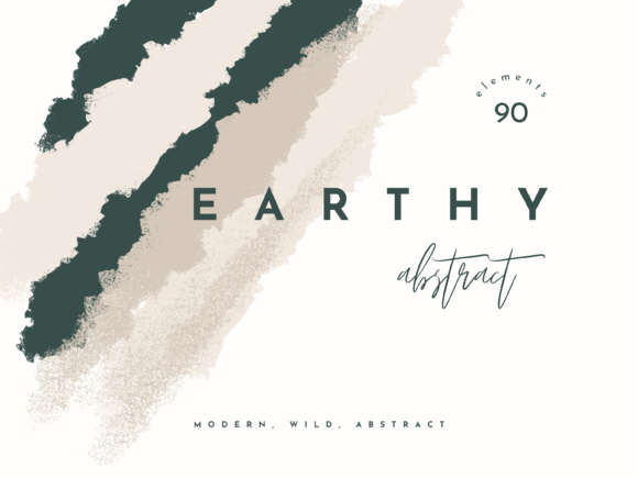 Download Earthy Modern Abstract Shapes - Earthy Collection