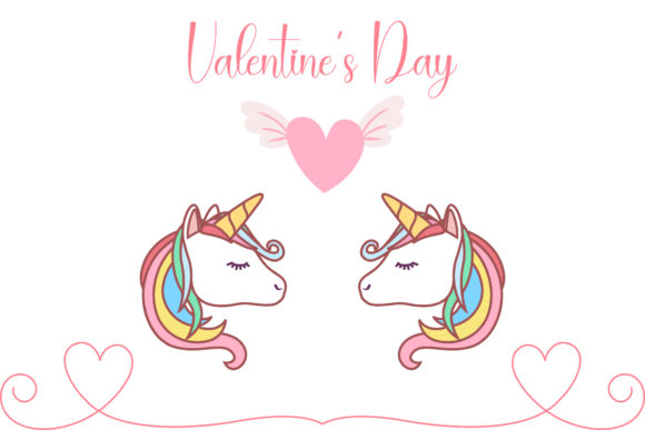 Download Valentine Unicorn Couple Illustration - Couple illustration Collection