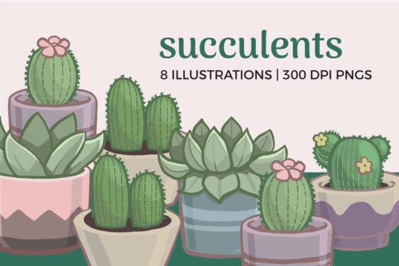 Download Earthy Succulent Clipart - Earthy Collection